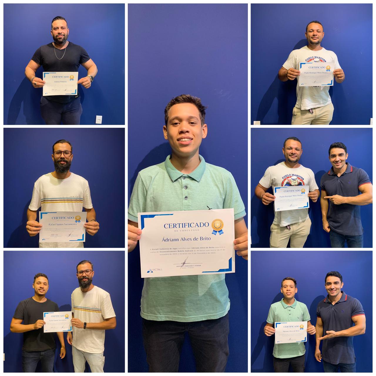 Mosaico de entrega de certificados 2024.2